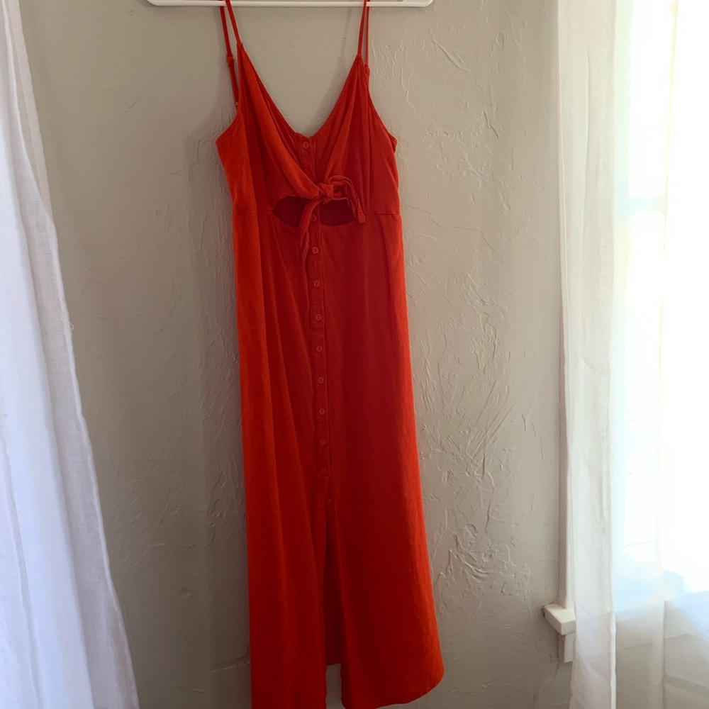 ORANGE TopShop midi dress tank